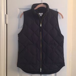 J. Crew Mercantile Quilted Vest - Navy XS